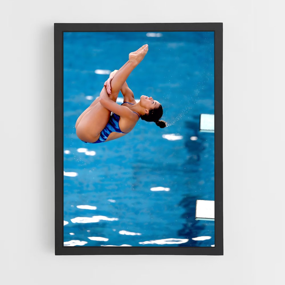 Poster Plongeon Étoilé – affiche Plongeon depuis une plateforme (vue 2)
